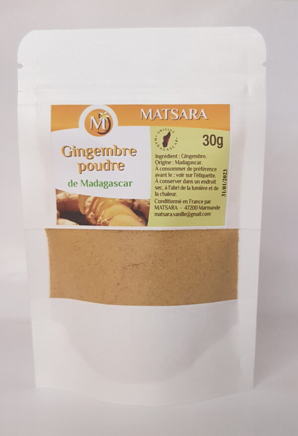Gingembre poudre de Madagascar 30g
