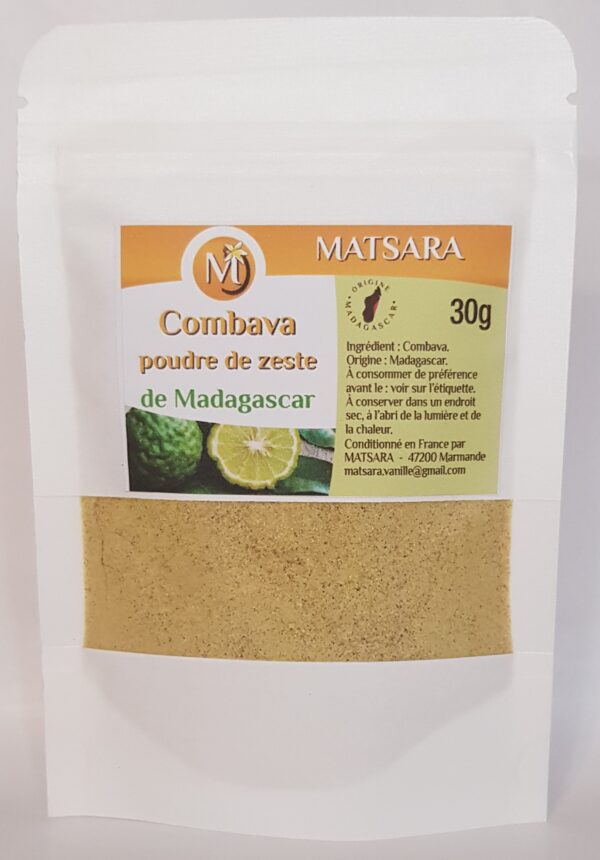 Combava poudre de zeste de Madagascar 30g