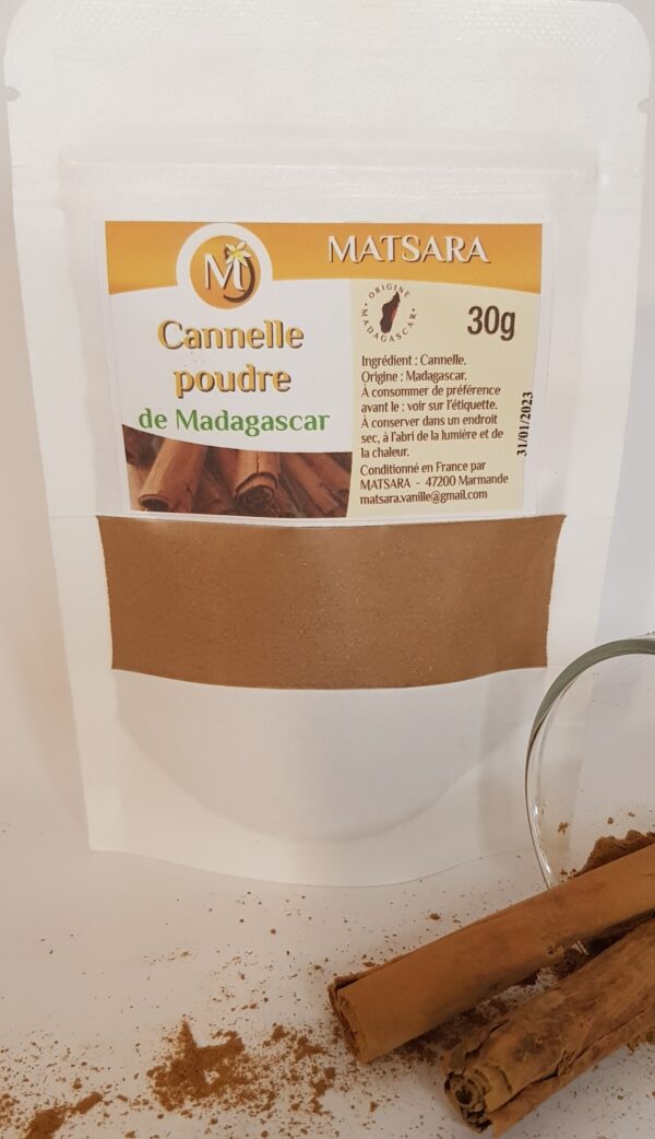 Cannelle en poudre de Madagascar 30g